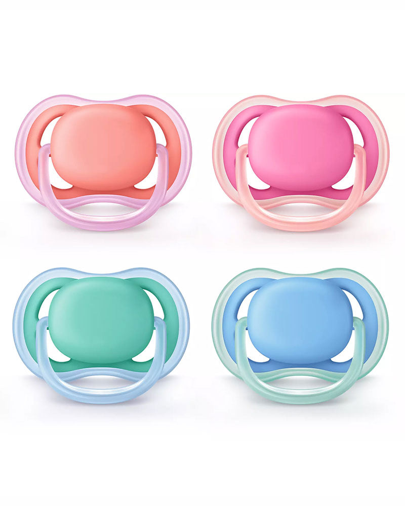 Avent Lot de 2 Sucettes Orthodontiques Ultra Air 6-18m Fille