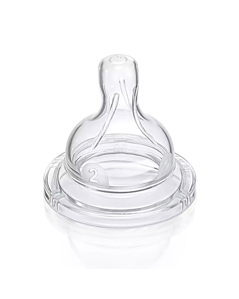 Avent 2 Tétines Classic Anti-Colic Débit Lent 1M+