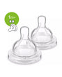 Avent 2 Tétines Classic Anti-Colic Débit Lent 1M+