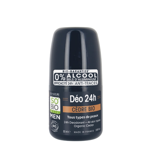 So’Bio Étic Déodorant Homme Cèdre 50 ml – flacon