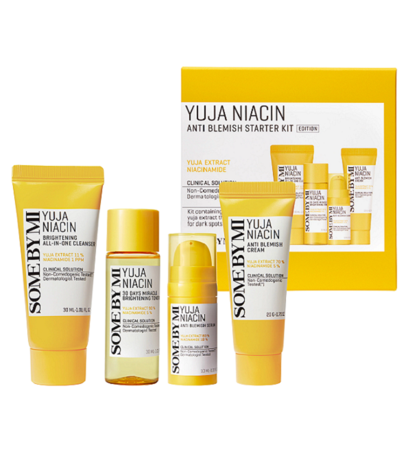 SOME BY MI Yuja Niacin Anti-Blemish Starter Kit – 4 piezas