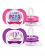 Avent Lot de 2 Sucettes Orthodontiques Ultra Air Happy 6-18m Fille