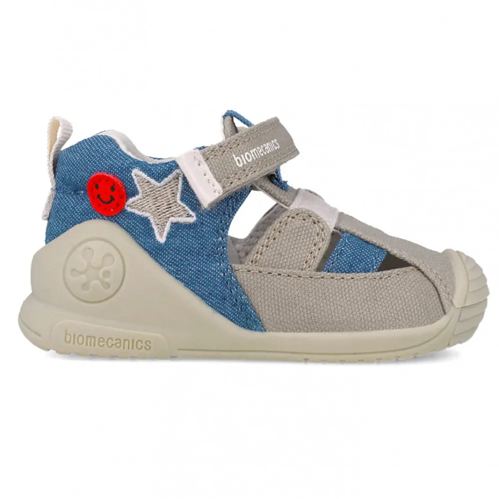 Sandales en toile ergonomiques pour bébé – Canva Beige Star