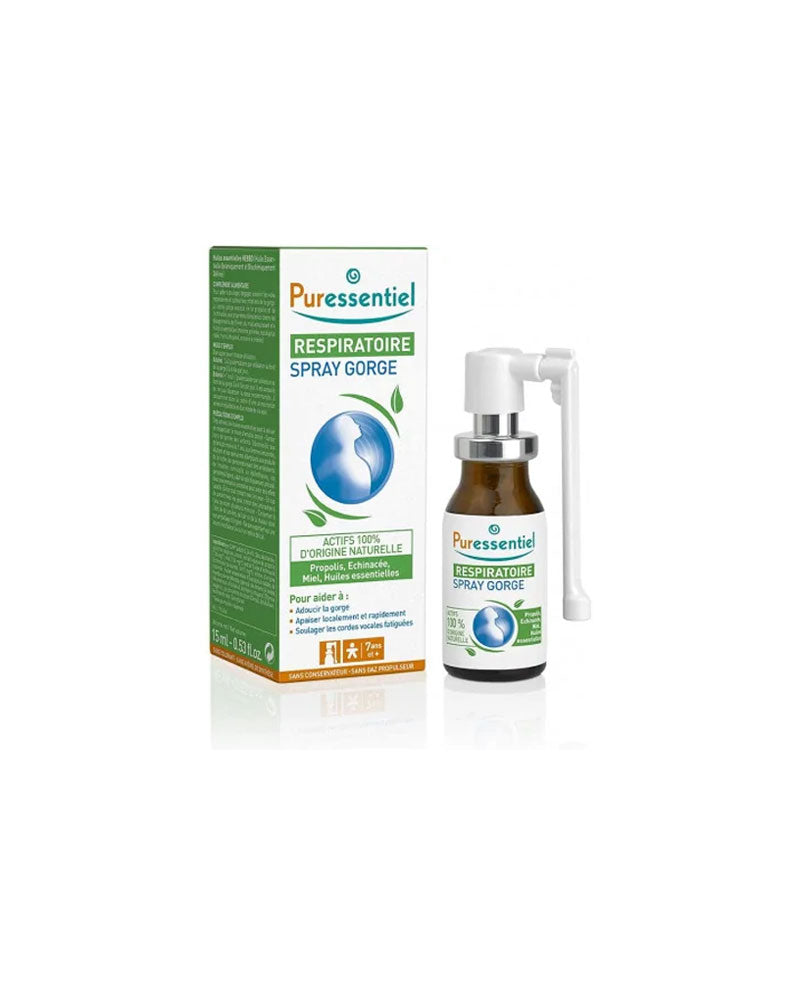 Puressentiel Respiratoire Spray Gorge 15ml - Voies Respiratoires