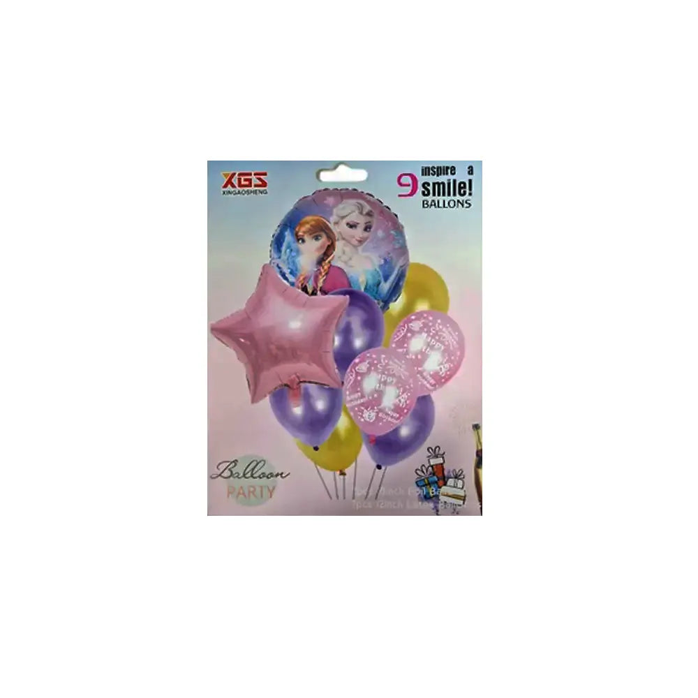 Pack de 9 Ballons de Décoration Pour L'Anniversaire - Frozen