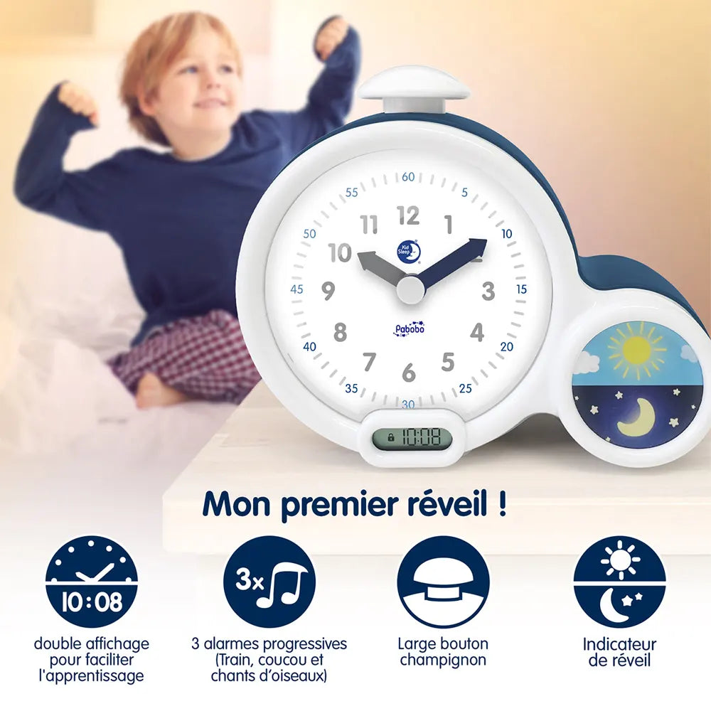 Angelcare Mon 1er Réveil Kid'Sleep Clock Bleu