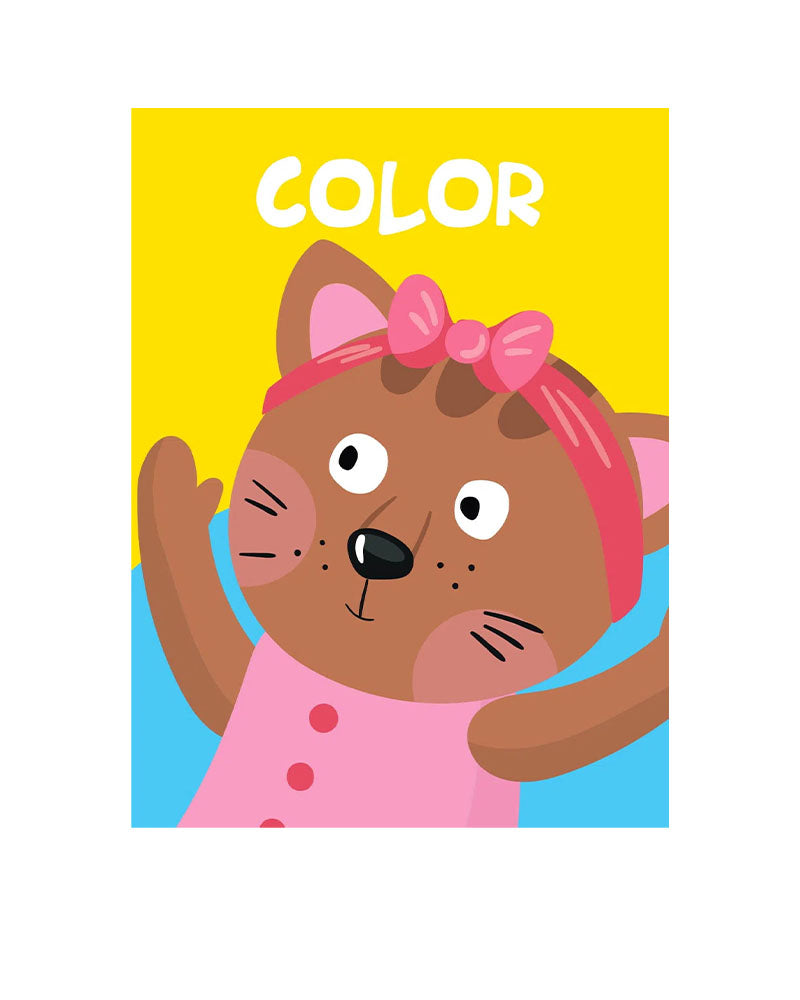 Plume Univers Color - Chat Jaune