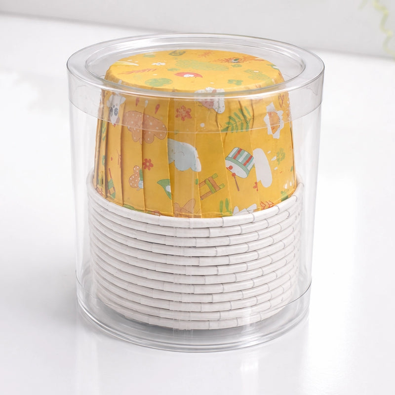 Moule en Papier Cupcake x12 - Jaune