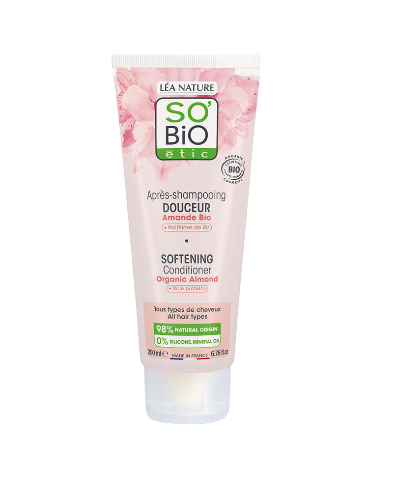 So Bio Aprés-Shampoing Doux au Lait d'Amande et Protéine De Riz - 250ml