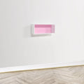 Wlidaty Home Long Pink Wall Cube - 42x18 cm