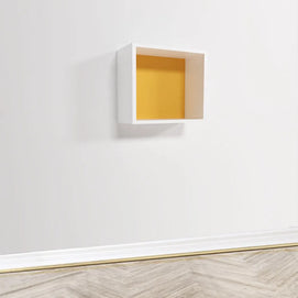 Wlidaty Home Cube Mural Fond Jaune 30x30 cm