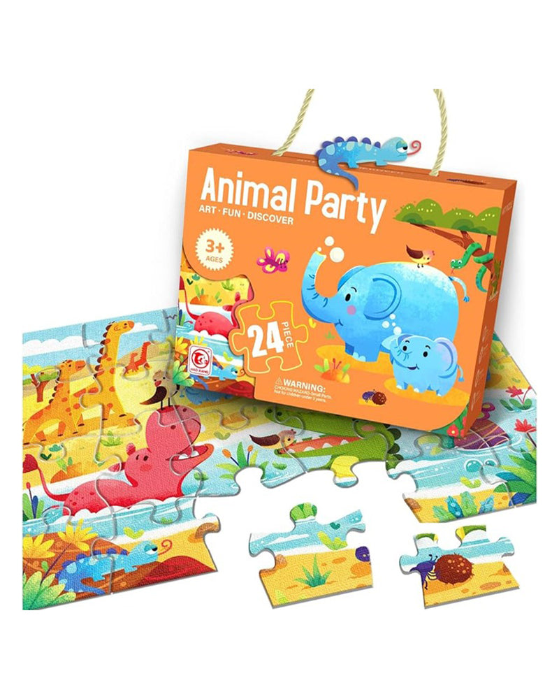 Puzzle Animaux en Bois 24 Pièces - 3A+ | Wlidaty Morocco - Leading E ...