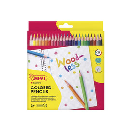 Jovi 24 Crayons de Couleur en Bois