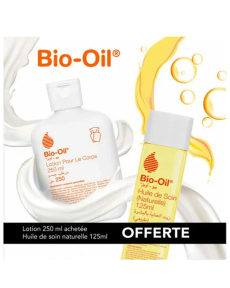 Bio Oil Lotion & Huile de Soin Naturelle 125ml offerte - 250ml