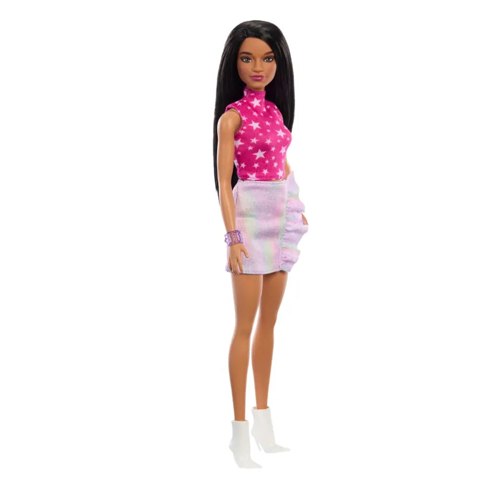 Barbie Fashionistas- Poupée Cheveux Noirs 3A+