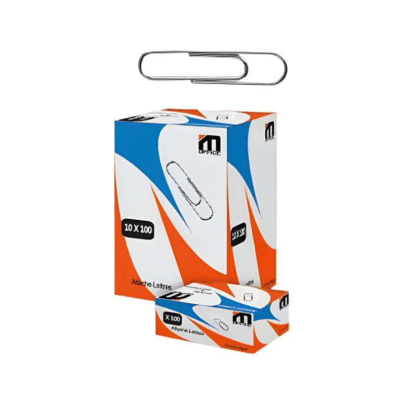 M.Office Cierres para cartas 25 mm en caja de 100