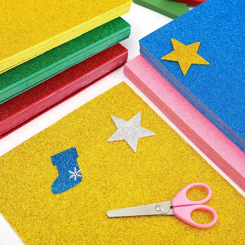 Papier Mousse A4 avec Paillettes - M.School