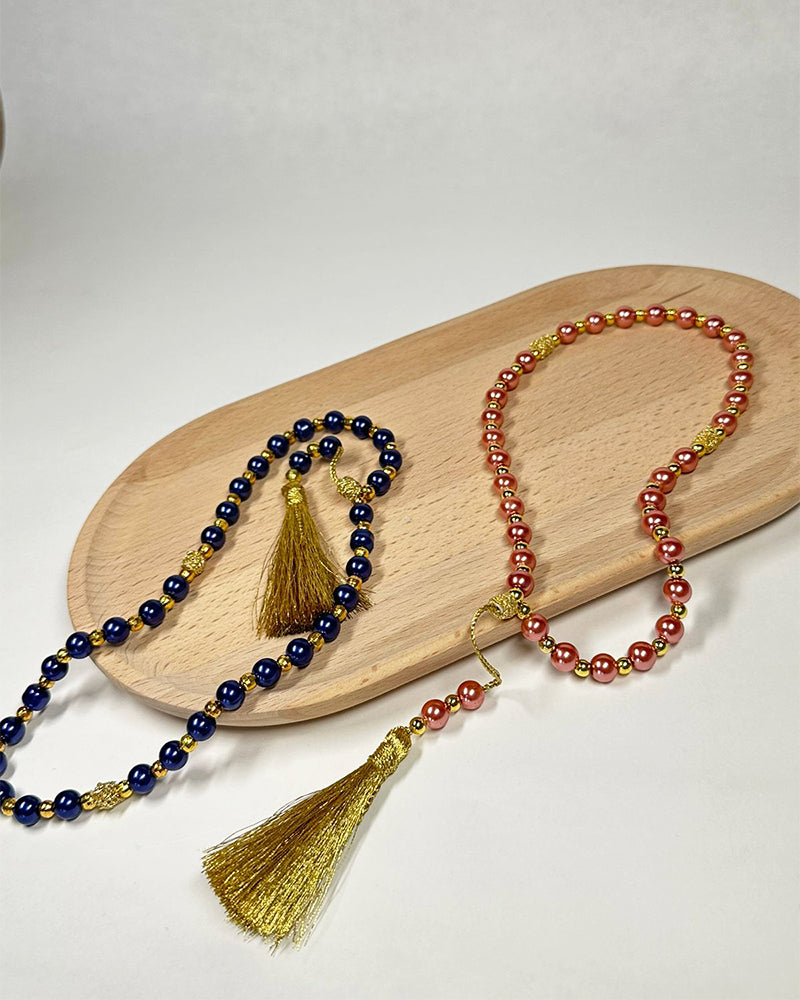 Muslim Rosary - Tasbih with Pink Beads
