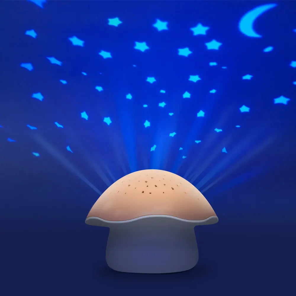 Angelcare Projecteur d'Étoiles à Piles - Champignon Rose