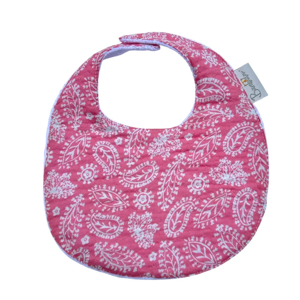 Bambidou Classic Muslin Bib Pink