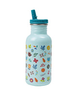 Eurekakids - Turquoise Flower Straw Bottle