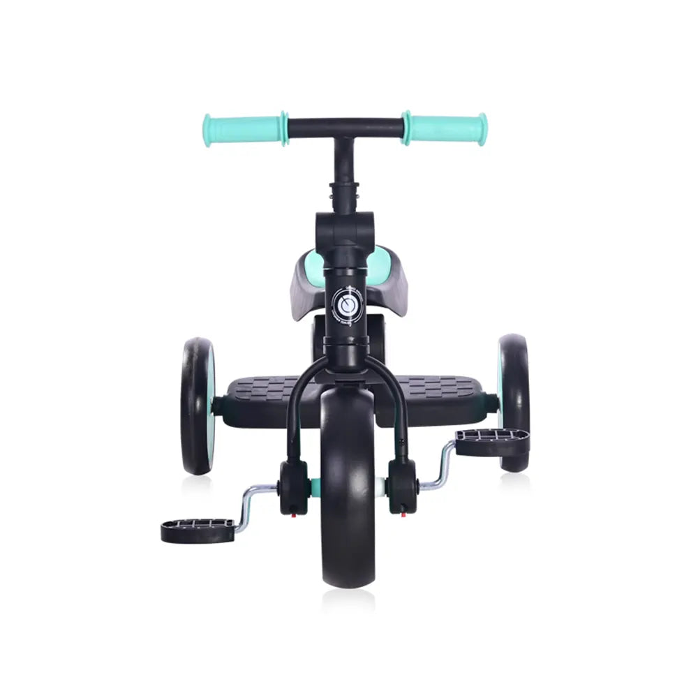 لوريللي دراجة ثلاثية قابلة للطي بز - أسود وتركواز