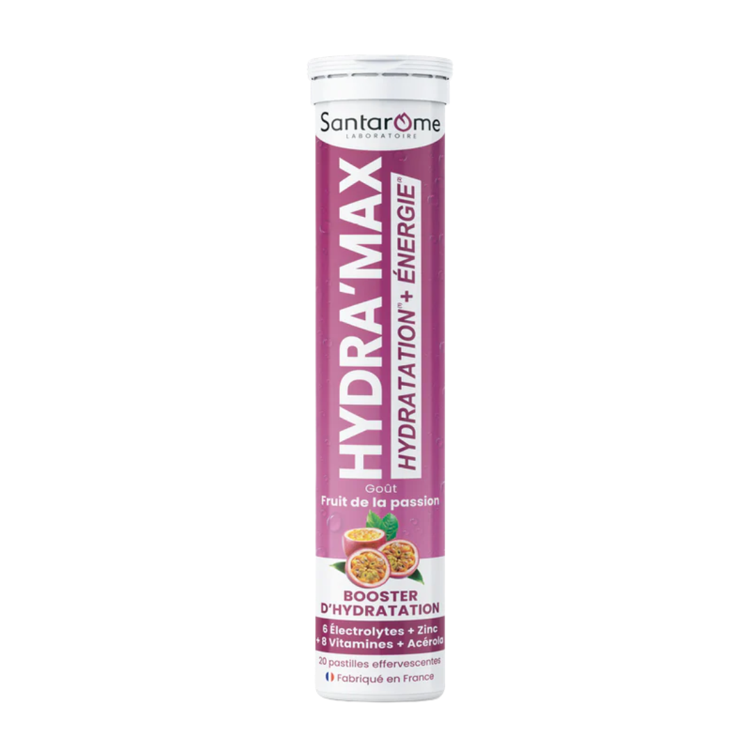 Santarome Hydramax Fruit de la Passion 20 pastilles effervescentes – tube