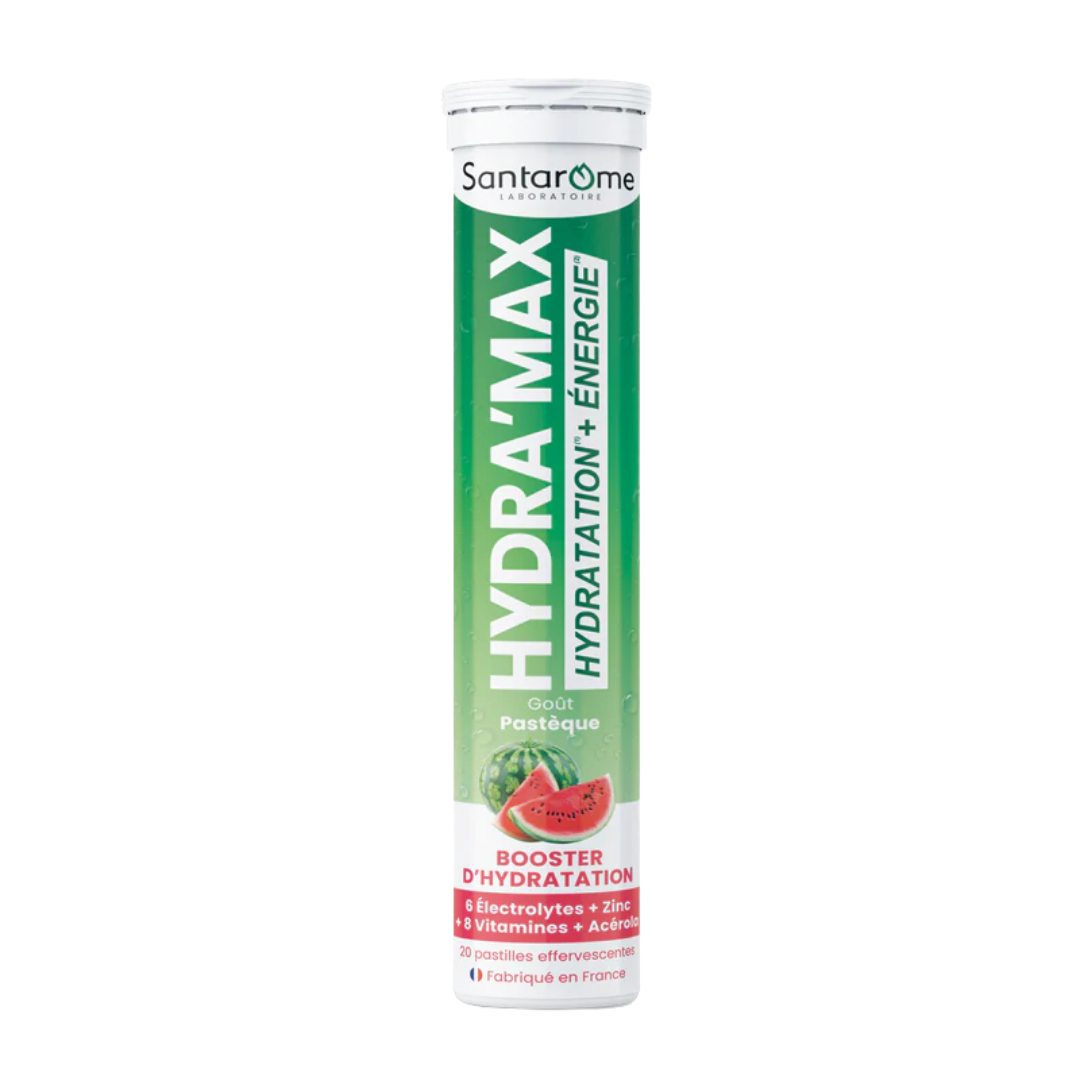 Santarome Hydramax Pastèque 20 pastilles effervescentes – tube