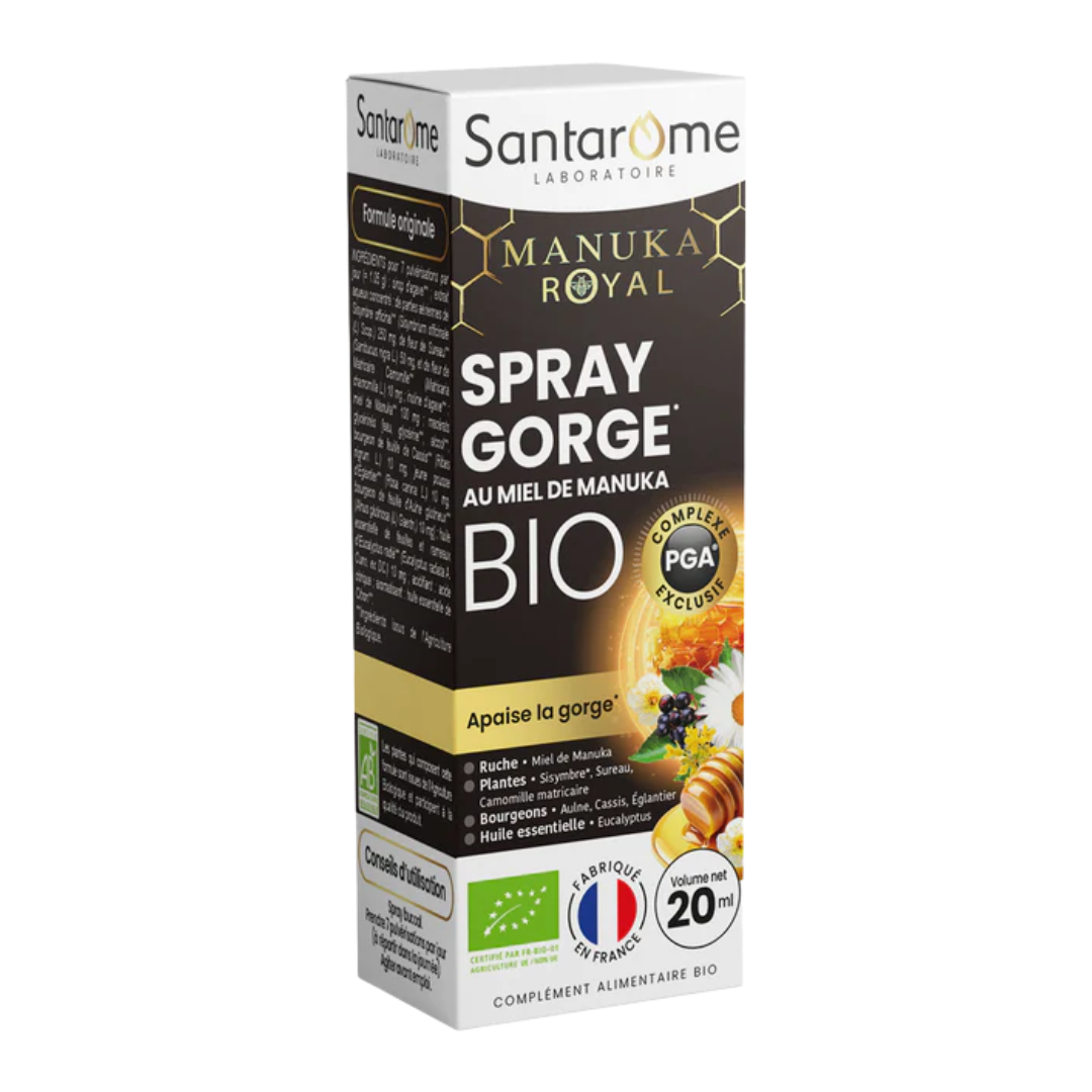 Santarome Spray Gorge au Miel de Manuka – 20 ml – photo du produit