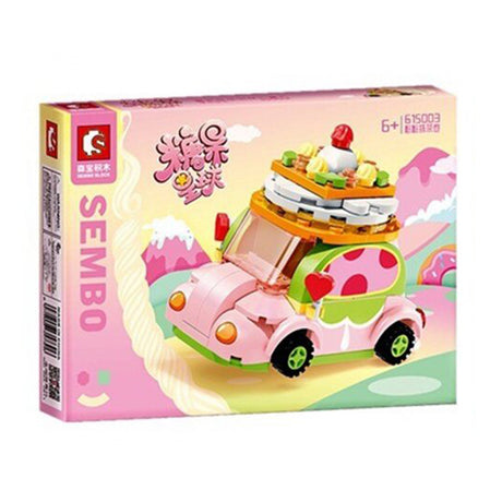 Sembo Blocs De Construction Mini Ice Cream Van 6A+ - Rose