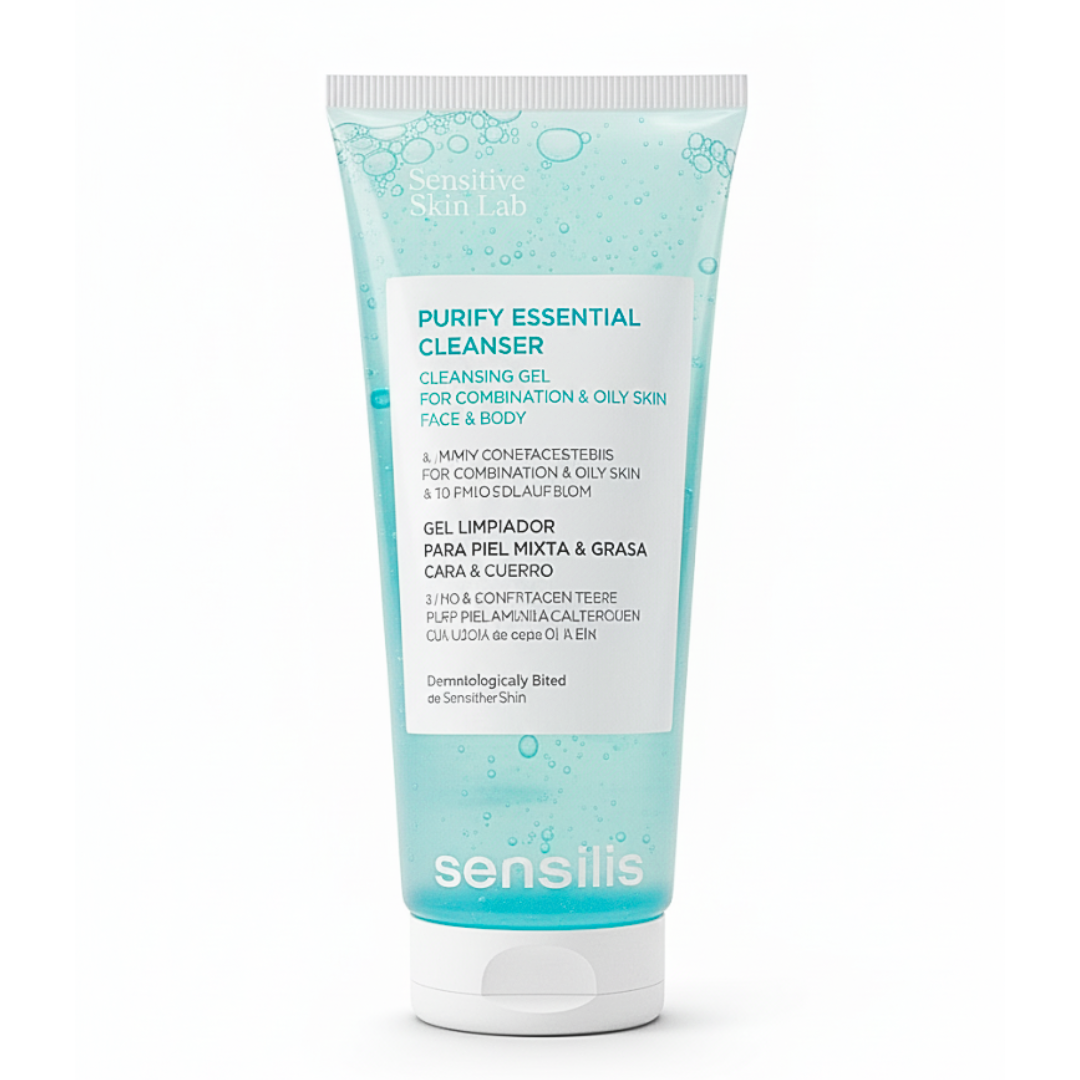 Sensilis Purify Essential Cleanser 200 ml – flacon du nettoyant visage