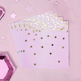Pink Polka Dot Paper Napkins 25 x 25 cm – 16 Pieces