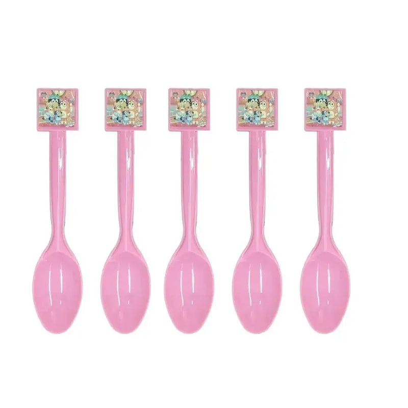 Set Cuillères Rose Bluey – 10 Pièces