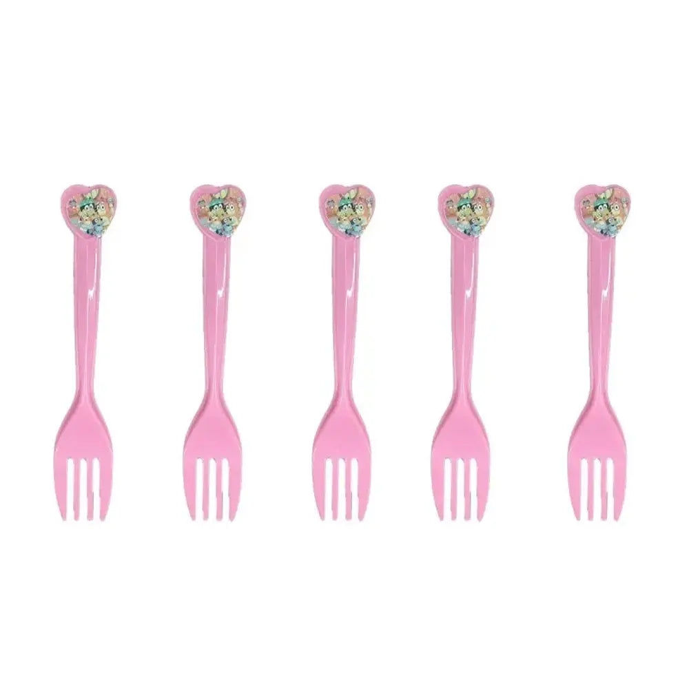 Bluey Pink Fork Set – 10 Pieces
