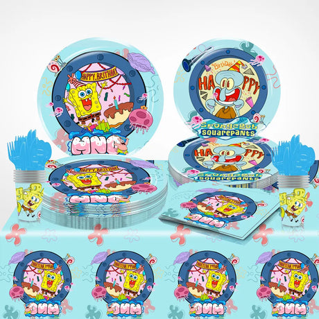 طقم عيد ميلاد 51 قطعة - سبونج بوب