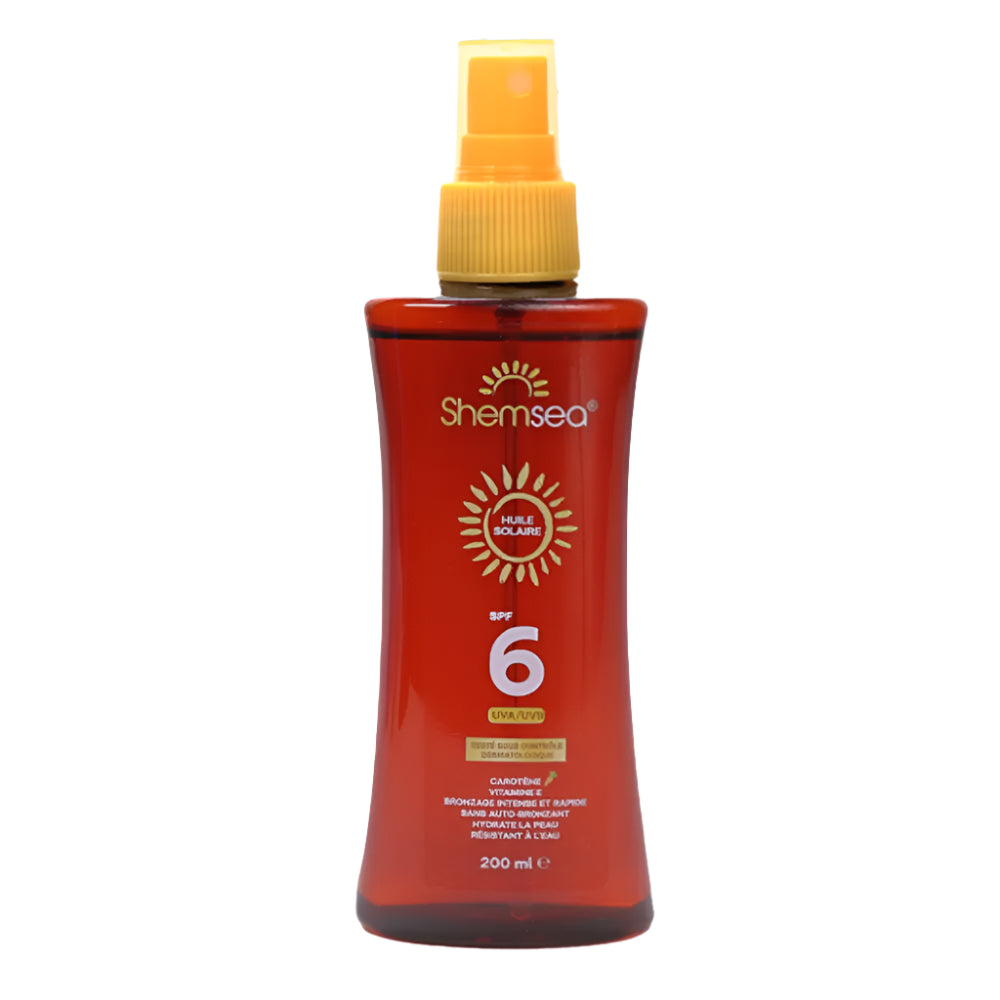 Aceite solar bronceador SPF 6 Shemsea - 200 ml
