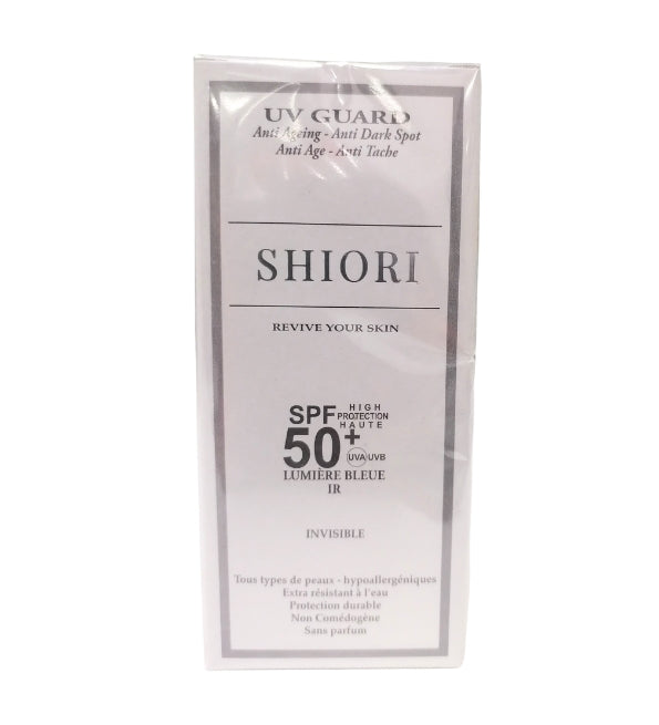 Shiori UV Guard Invisible SPF50+ 50 ml – soin solaire visage