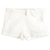 Short de lino Loly con pajarita - Blanco