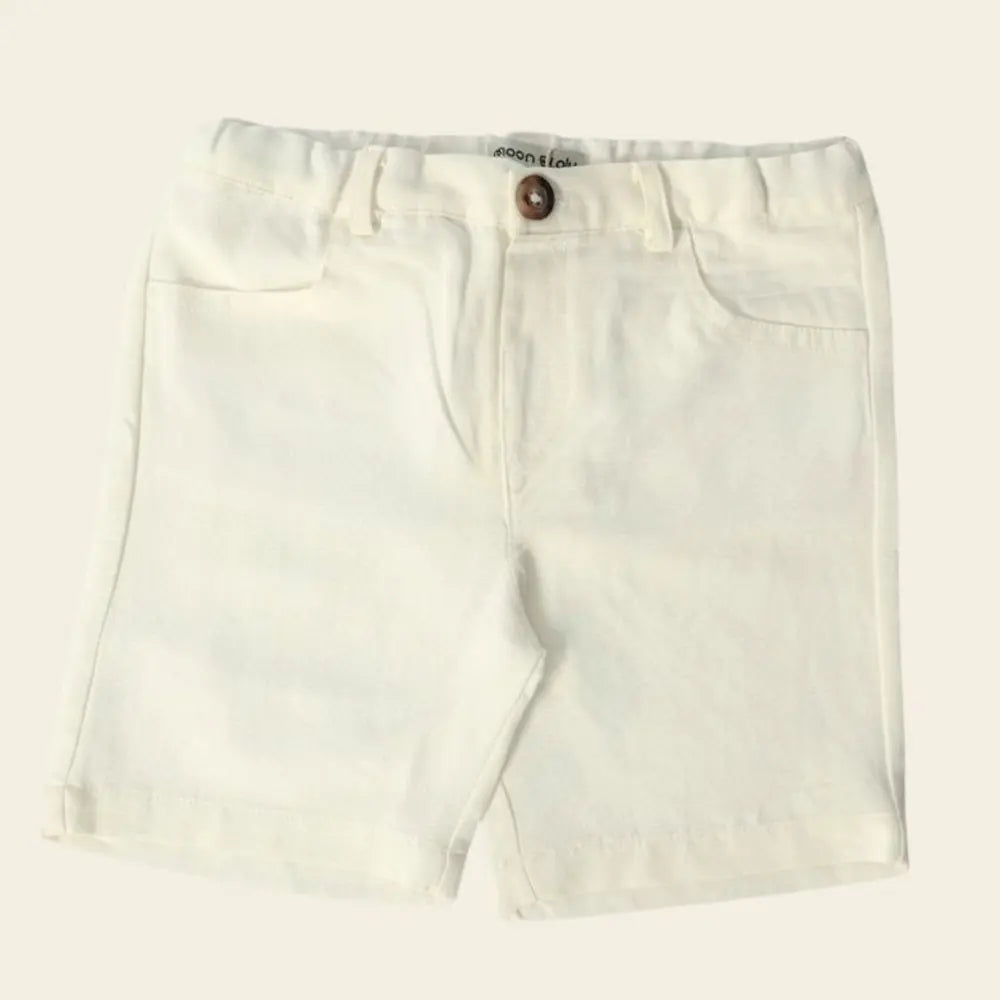 Moon Boy's Shorts - White
