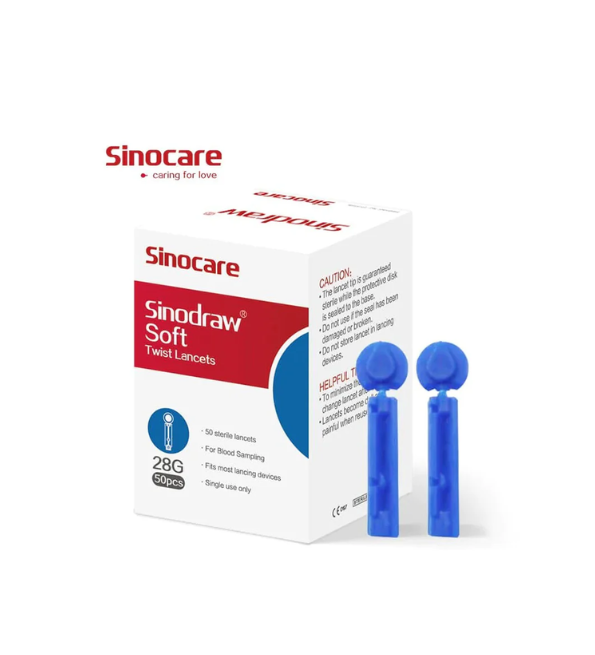 Sinocare Lancetas Esteriles 50 Piezas