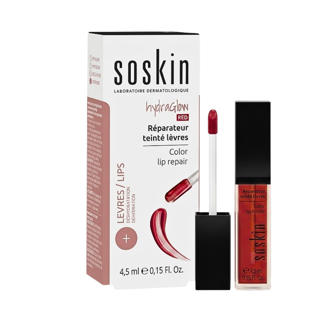 Soskin Hydraglow Red soin lèvres réparateur teinté 4,5 ml