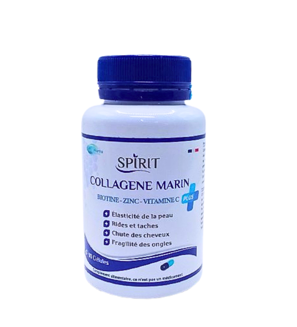 Boîte Spirit Collagène Marin Plus 90 gélules