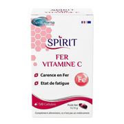 Spirit Fer Vitamine C 60 gélules - boîte du complément alimentaire