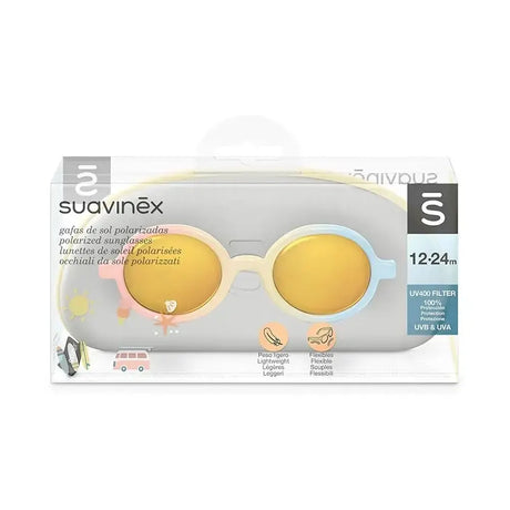 Suavinex Lunettes de Soleil Bébé Forme Ronde12-24Mois - Multicolores
