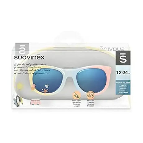Suavinex Lunettes de Soleil Bébé Forme Carré 12-24 Mois - Multicolores