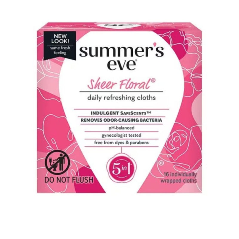 مناديل Summer's Eve Sheer Floral للنظافة الحميمة ×16