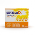 Sundovit Vitamine D3 200 UI 30 comprimés - boîte