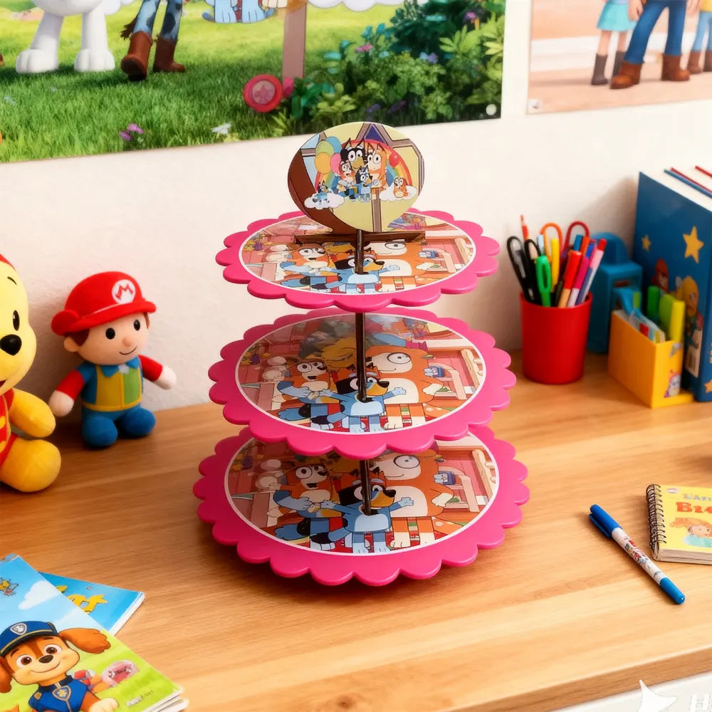 Cake Stand 34 x 33 cm Pink - Bluey