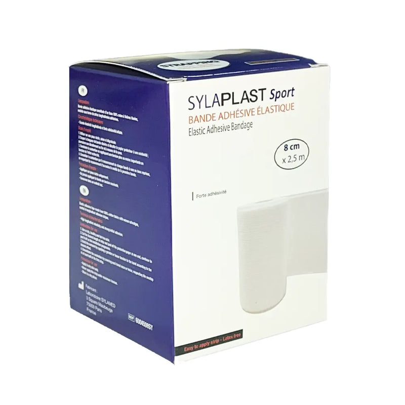 Sylaplast Elastic Adhesive Bandage – 8 cm x 2.5 m