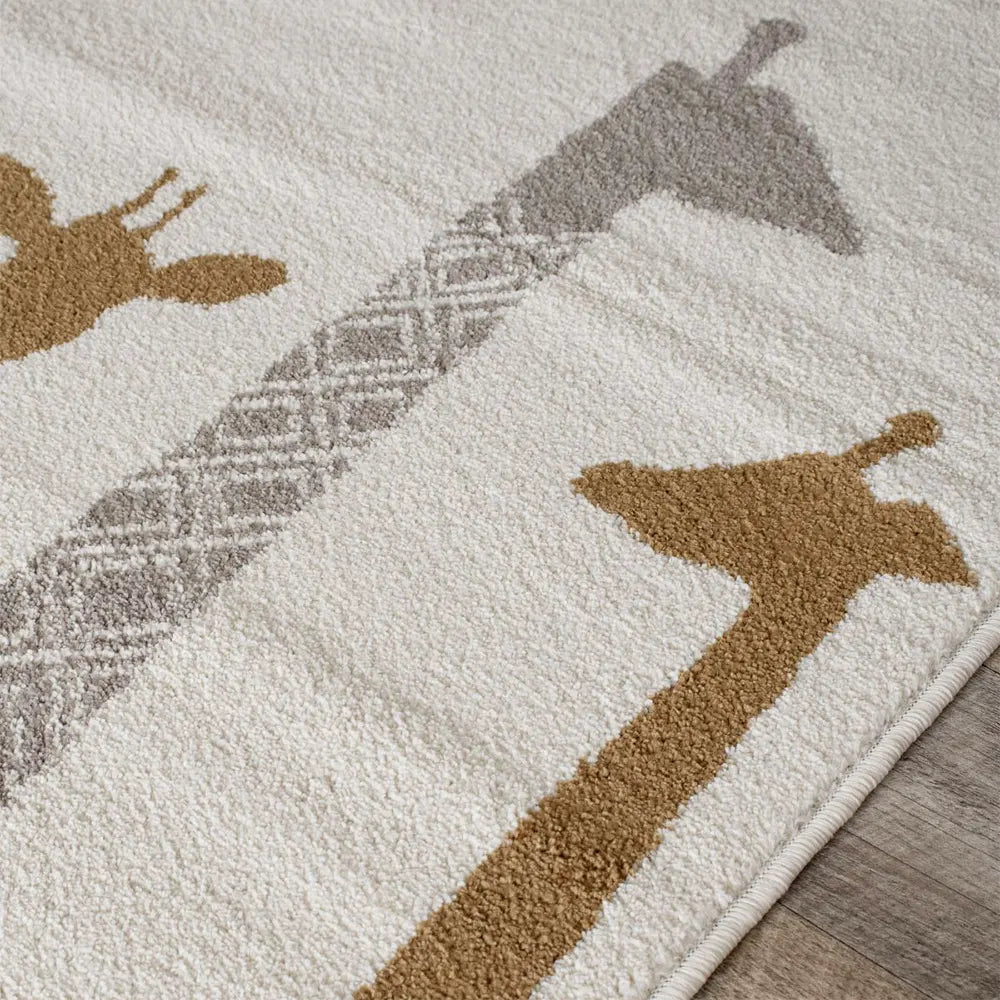 Tapis Zyrafa Camel Crème